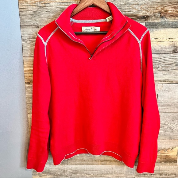 SALE TODAY✨Men’s 100% Tommy Bahama Merino Wool Half Zip🐑 - Picture 7 of 14